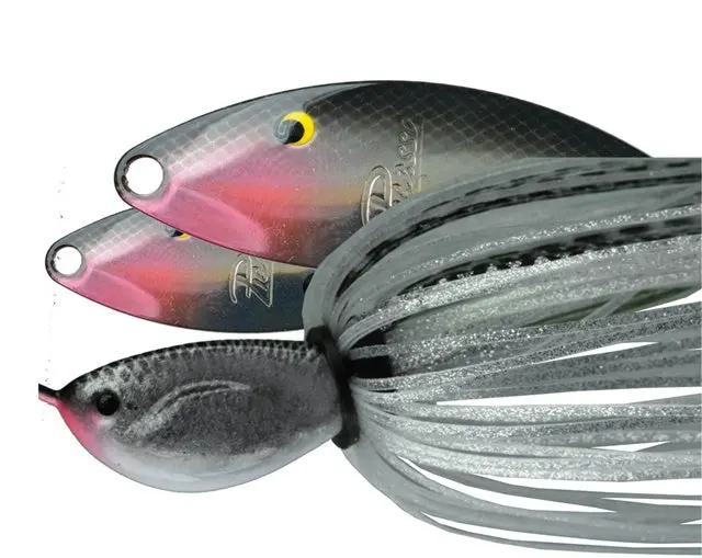 Painted Double Willow Spinnerbait – Silver Flash Reflective Finish 1