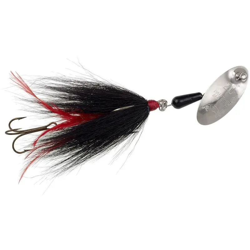 Panther Martin Big Eye Muskie Spinnerbait – 1-1/4 Oz, Size 22, Nickel-Black-Red Finish 1