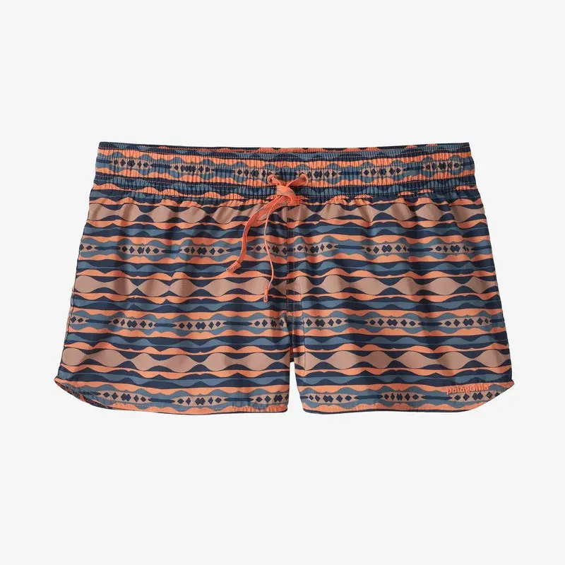 Patagonia Women’S Stretch Planing Micro Shorts (2" Inseam) – Tigerlilly Orange / Coast Highway 1