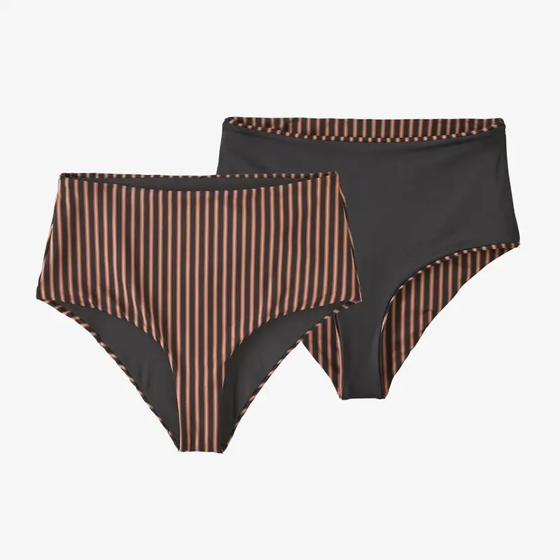 Patagonia Women’S Sunrise Slider Reversible Bottoms – Calm Waters/Ink Black Dual-Tone Style 1