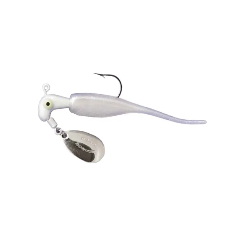 Pearl White Slab Runner Soft Bait For Low-Light Conditions 1
