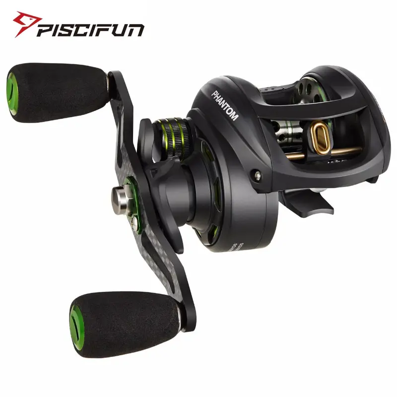 Piscifun Phantom Baitcasting Reel – Ultralight Carbon Build (162 G), Dual-Braking System, 7.0:1 Ratio, 7.7 Kg Max Drag 1