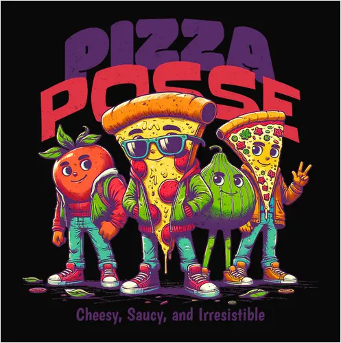 Pizza Lovers Squad T-Shirt 1
