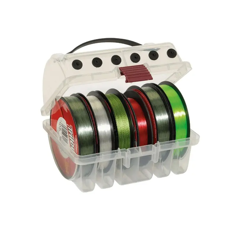 Plano Prolatch Stowaway Clear Line Spool Box 1084-01 – Transparent Monofilament & Fluoro Storage 1