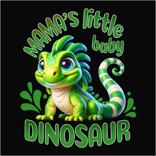 Playful 'Mama'S Little Dinosaur' Kids T-Shirt 1