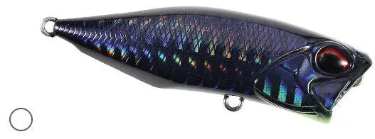 Popper 64 Midnight Black Ii Surface Lure 1