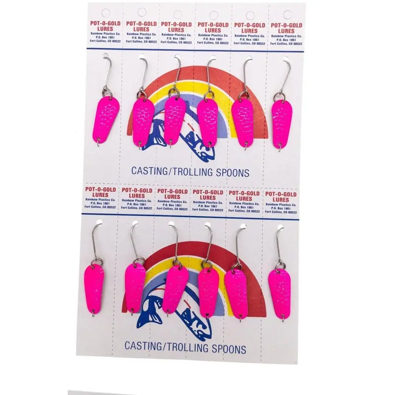 Pot-O-Gold Dan-Dee Spoon – Pink Pearl Back, Carded Pack (12) 1