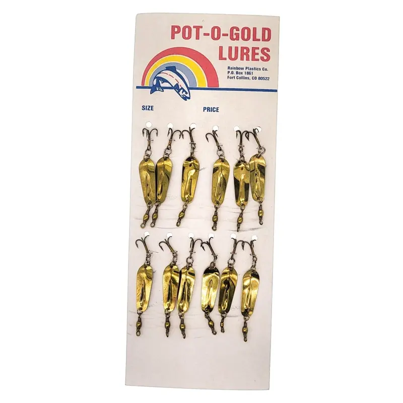 Pot-O-Gold Trolling Spoon – 1/8 Oz Gold Finish Casting & Trolling Lure – Pack Of 12 1