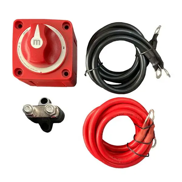 Powerhouse Lithium Perko 3-Position Battery Switch Kit – 3-Way Installation Set 1