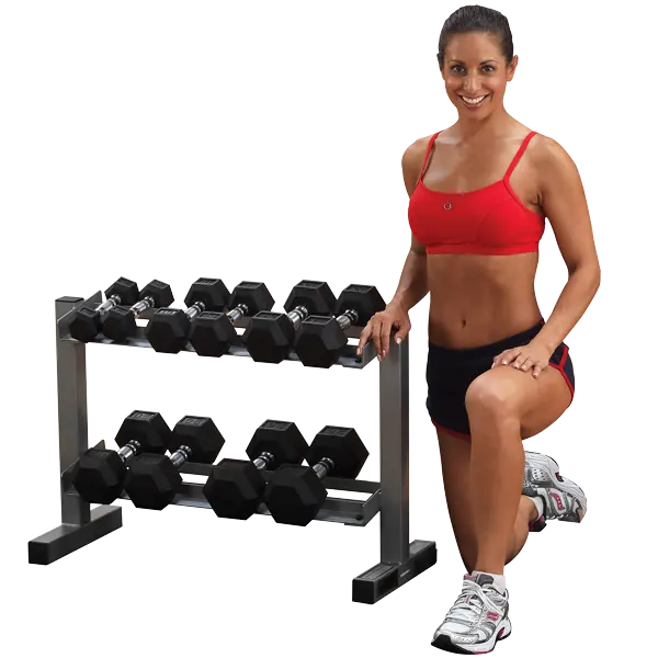 Powerline Dumbbell Storage Rack – Heavy-Duty Steel Organization Stand 1