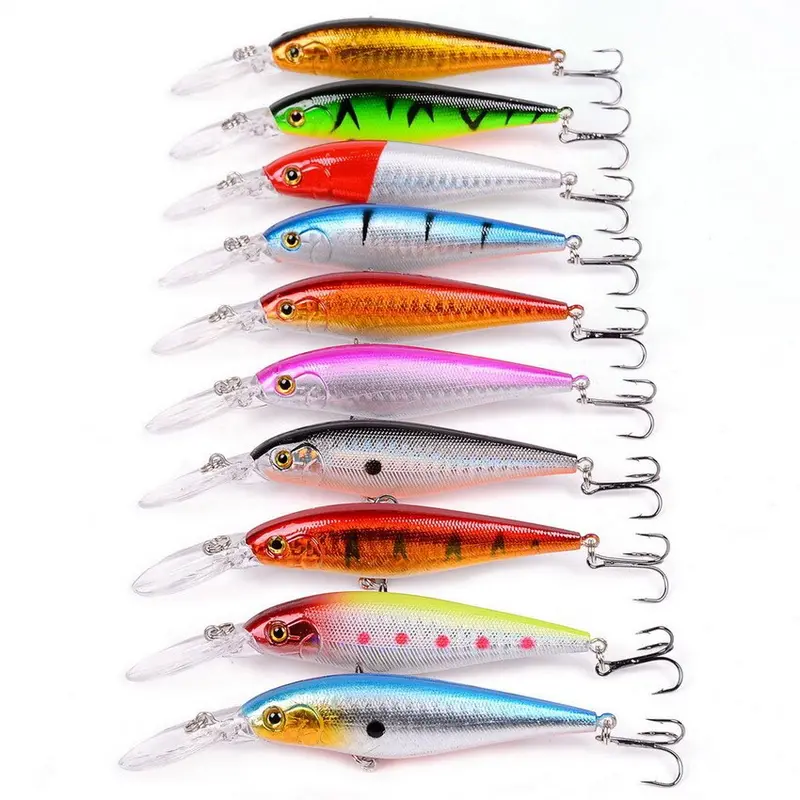 Premium Hard Crankbait Set – 10.5Cm/9.5G & 11Cm/10.4G Minnow Lures, Diving Wobblers For Freshwater Bass And Perch 1