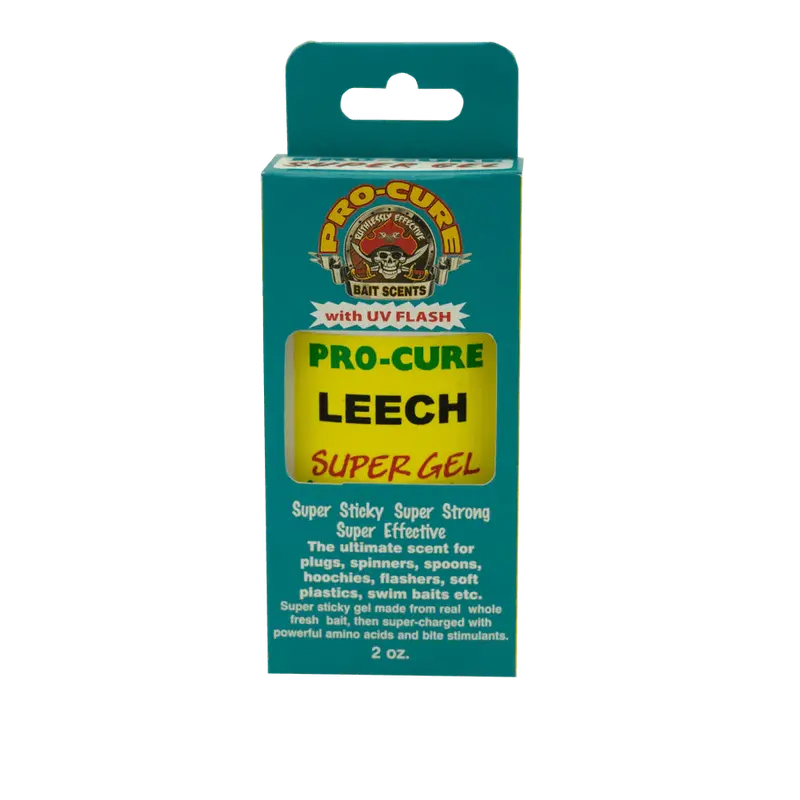 Pro-Cure Leech Super Gel Scent – 2-Ounce Jar For Freshwater & Saltwater Bait Enhancement 1