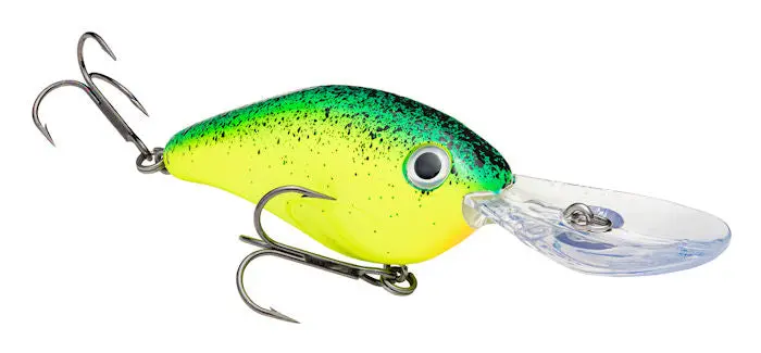 Pro-Model 8Xd Deep-Diving Crankbait – Chartreuse Blue Back Splatterback 1