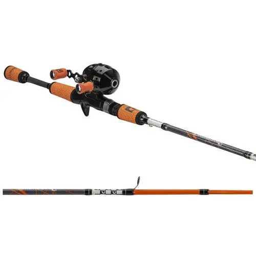 Profishiency Pro5Scog Micro Spincast Combo – 5', Hi-Viz Orange, 2-Piece Rod With Reel 1
