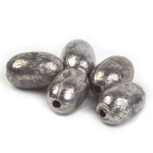 Pucci Oval Egg Sinkers – 1/8 Oz, 10-Pack 1