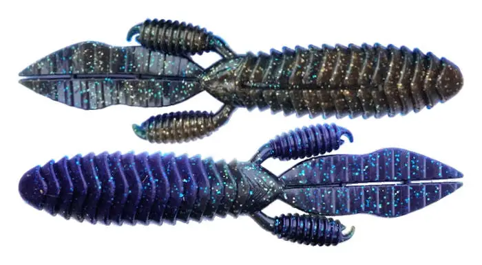Punchin’ Predator Green Pumpkin Blue Laminate Bait 1