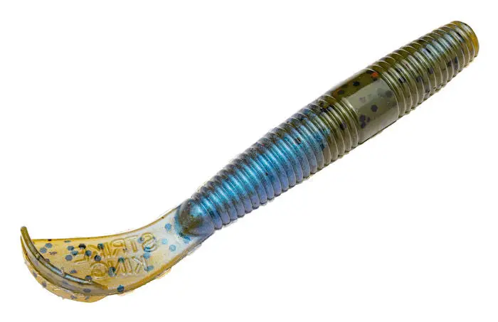 Rage Ned Cut-R Worm Soft Bait – Blue Craw Shade 1