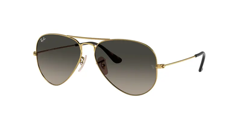 Ray-Ban Aviator Havanah Sunglasses – Polished Gold Frame With Grey Gradient Lenses 1
