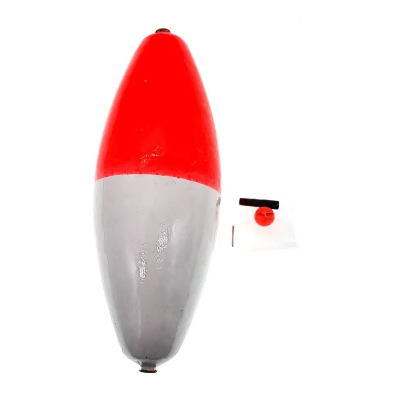 Rebelfin 5-Inch Oval Balsa Wood Fishing Float – 1.7 Oz, Red And White 1