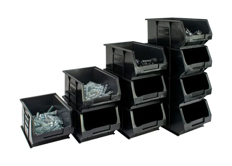 Recycled Black Tc-Series Small Parts Bins – Assorted Sizes 1
