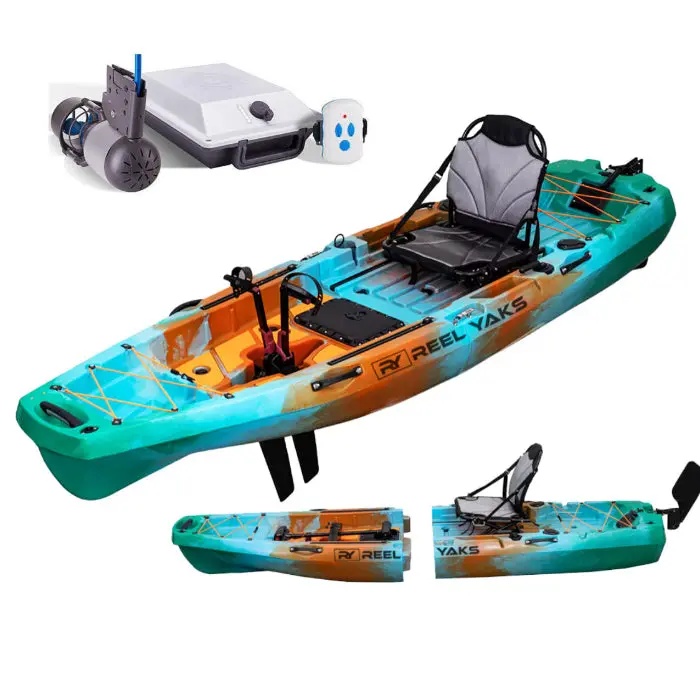 Reelyaks Radar 10-Foot Pedal Kayak With Bixpy Trolling Motor Bundle 1