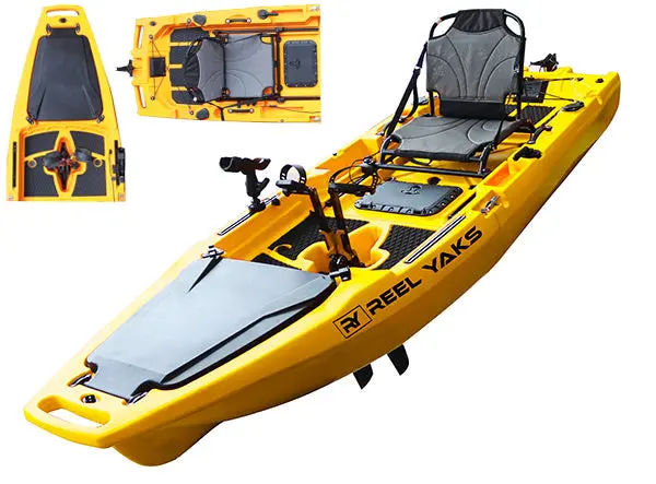 Reelyaks Rocket 9.8 Ft Compact Modular Pedal Fishing Kayak 1