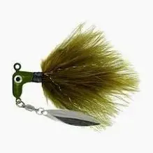 Road Runner Marabou Pro Jig – 1/16 Oz, Olive Tone 1