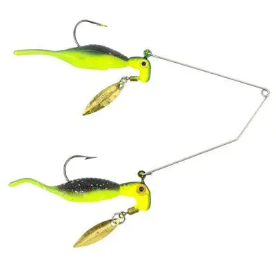 Road Runner Reality Shad Buffet Rig – 1.5-Inch, Wasabi Hue 1