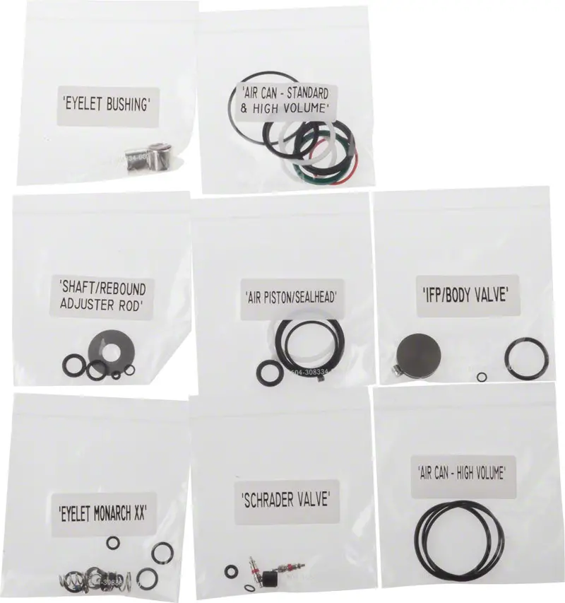 Rockshox Monarch Xx B1 Rear Shock Service Kit – Compatible With 2014+ Models 1