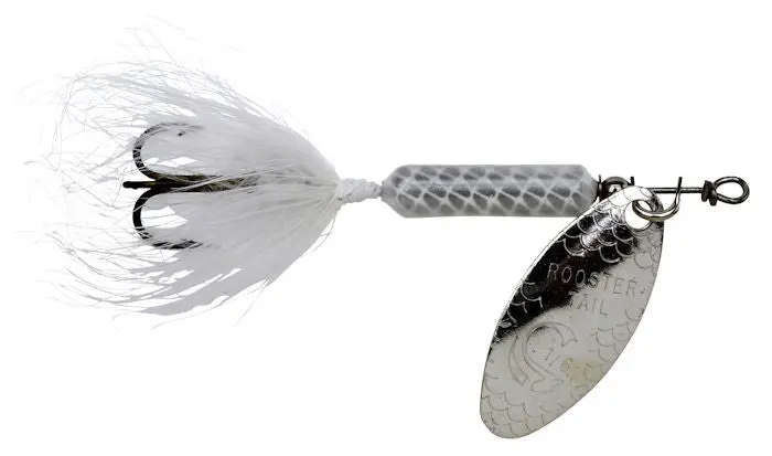 Rooster Tail Spinnerbait – Classic White 1