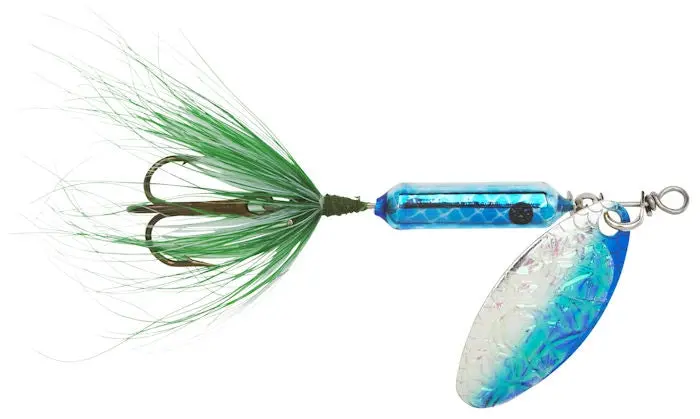 Rooster Tail Spinnerbait – Flash Blue Finish 1