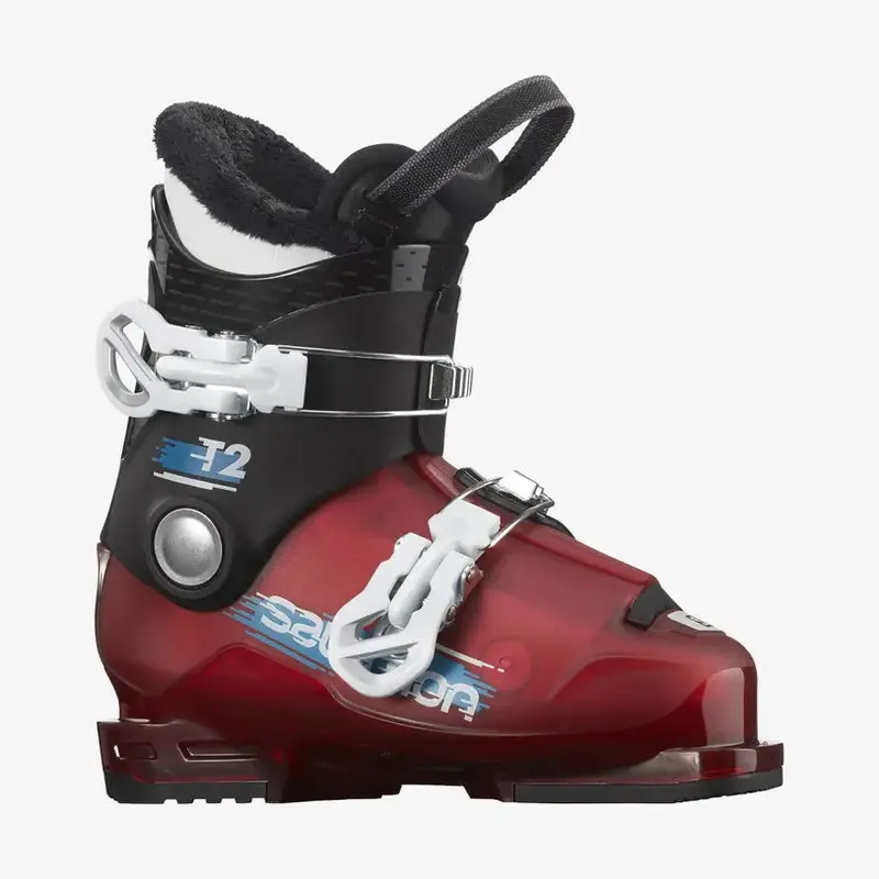 Salomon T2 Rt Junior Ski Boots – 2023 Black/Red/White Colorway 1