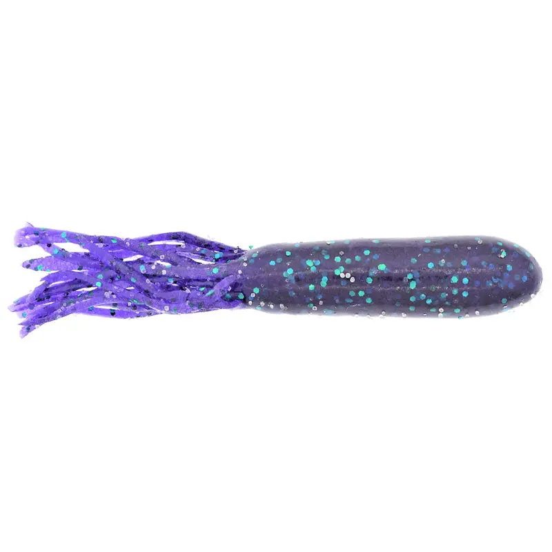 Salt Series Black Blue Glitter Tube Lure 1