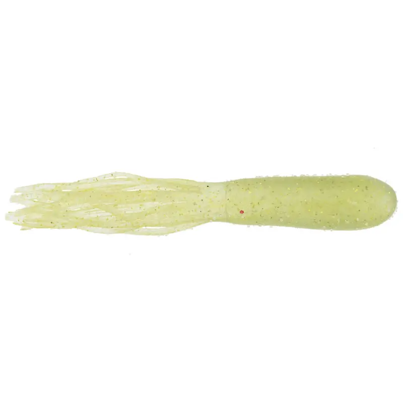 Salt Series Lime Gold Glitter Tube Fishing Bait 1