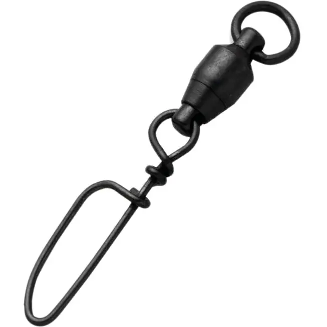 Sampo Welded Ring With Coastlock Snap Swivel – Black, 3-Pack 1