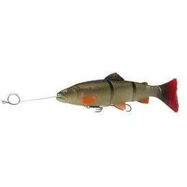 Savage Gear Pre-Rigged 3D Trout Swimbait – Line-Through Design, 8", 3.33 Oz, Red Horse Sucker Pattern 1