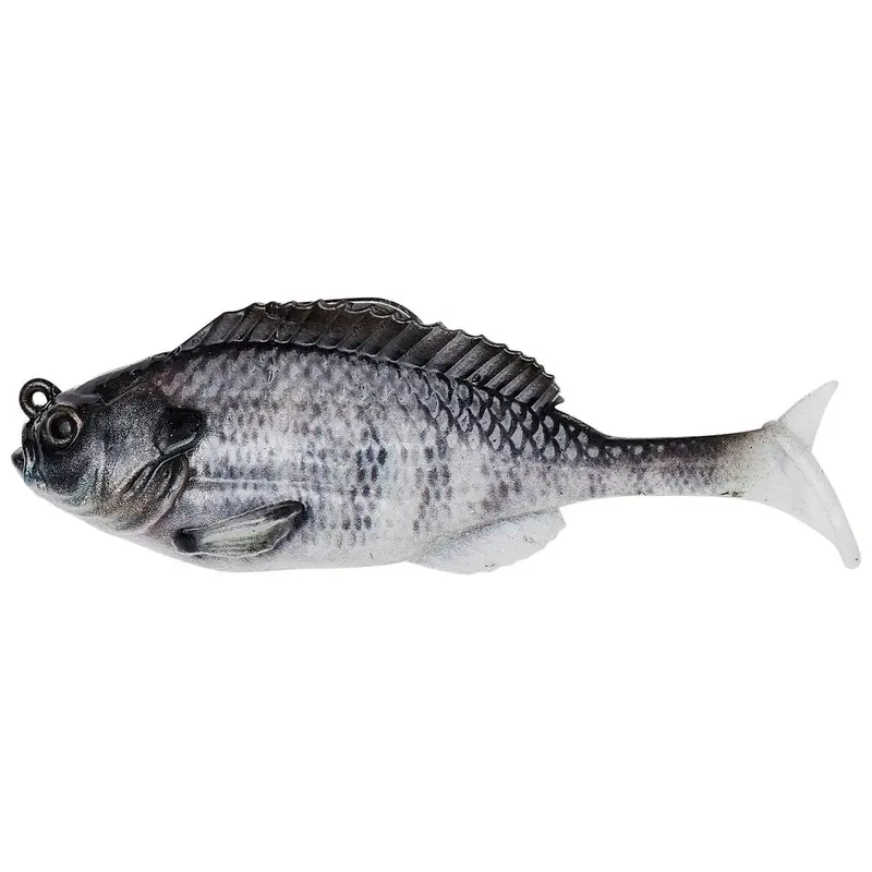 Savage Gear Structure Gill – 4" Sinking White Swimbaits With Lifelike Gill Movement, 1 Oz 1