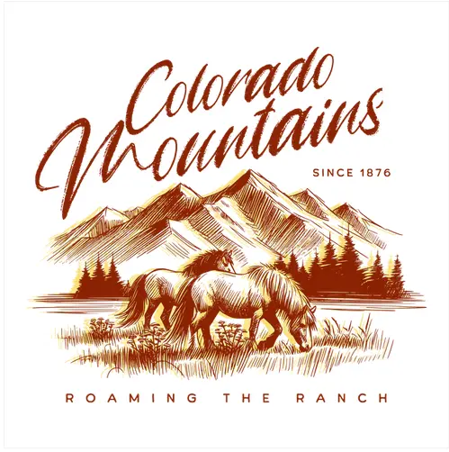 Scenic Colorado Mountain Landscape Tee 1