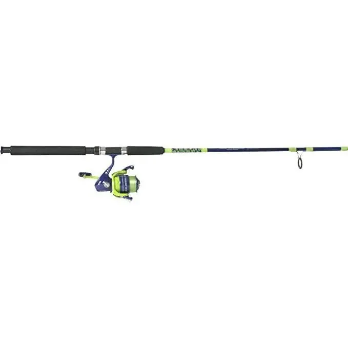 Sea Striker Bc5070 Pre-Spooled Pier & Surf Spinning Combo – 7-Foot, 2-Piece, Blue/Chartreuse 1