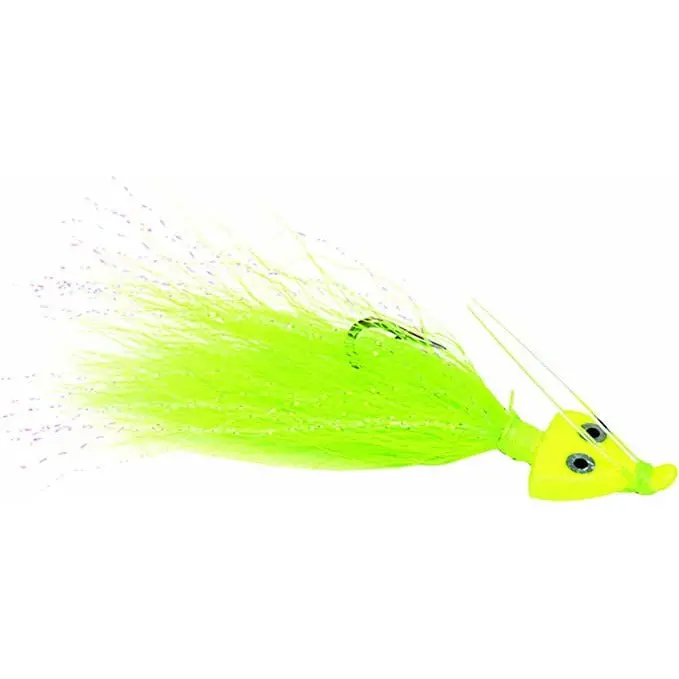 Sea Striker Flats Jig – 1/4 Oz Chartreuse For Inshore Flats Fishing 1
