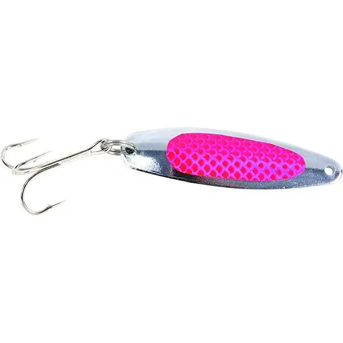 Sea Striker Nickel-Plated Casting Spoon With Teaser Tab – 1/2 Oz 1