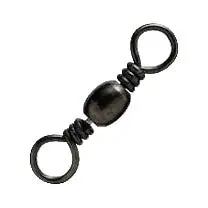 Sea Striker Twisted Barrel Swivels – Size 2/0, Pack Of 4 (Black) 1