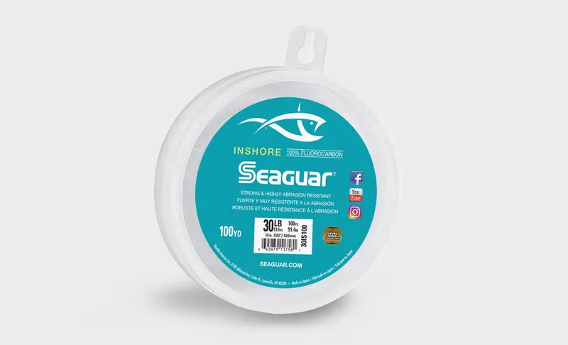 Seaguar Inshore Fluorocarbon Leader Material – Low-Visibility 1