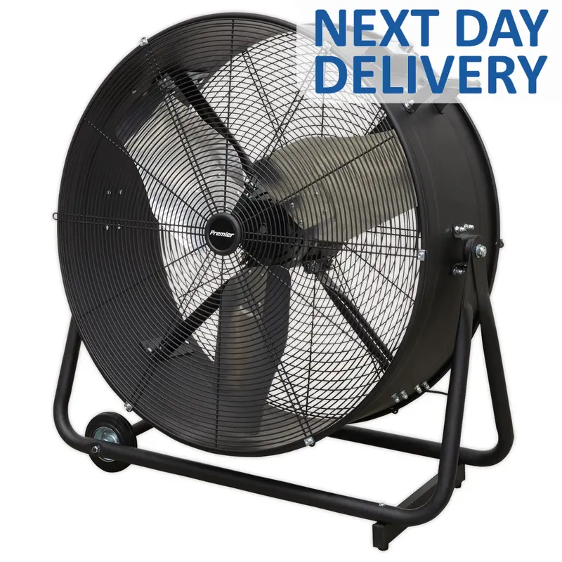 Sealey 30-Inch High-Velocity Drum Fan For Workshop Use 1