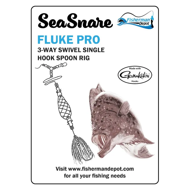 Seasnare Fluke Pro 3-Way Spoon Rig With Single Hook Setup 1