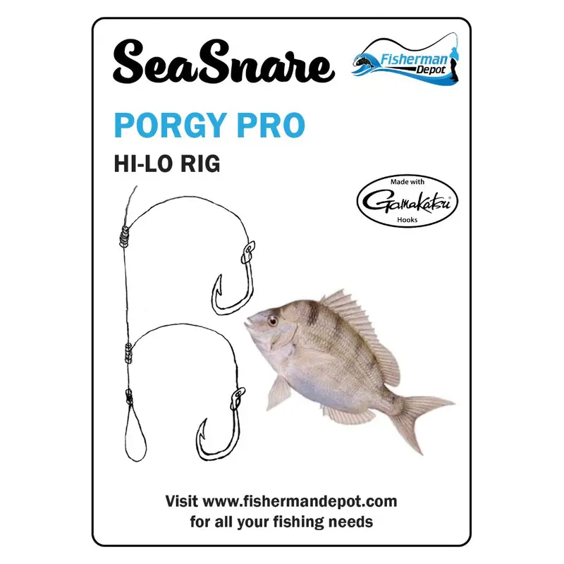Seasnare Porgy Pro Hi-Lo Rig Pack – Pre-Rigged Saltwater Setup 1