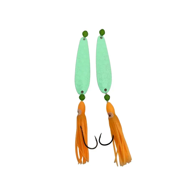 Seasnare Sea Bass Pro Double-Spoon Hi-Lo Rig With Squid Skirt 2