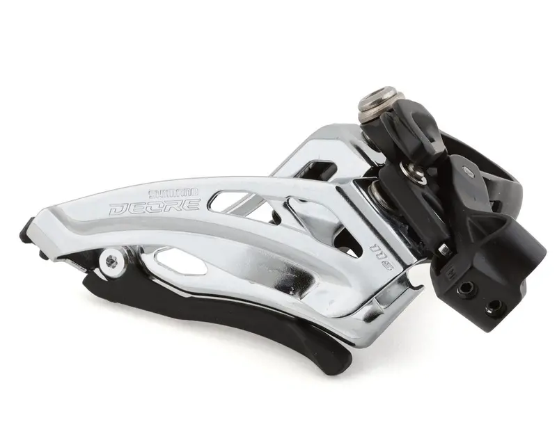 Shimano Deore Fd-M5100-M Front Derailleur – 11-Speed, Double Chainring, Mid-Clamp, Front-Pull, Black/Silver Finish 1