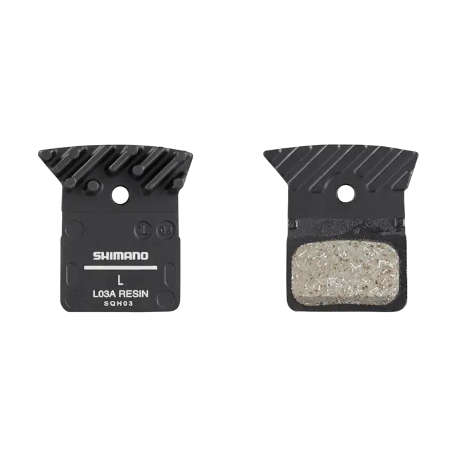 Shimano Lo5A Resin Brake Pads Featuring Integrated Fins 1