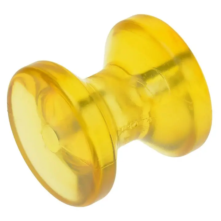 Shoreline Marine Poly Bow Roller – 3" X 1/2", Yellow, Single Unit 1